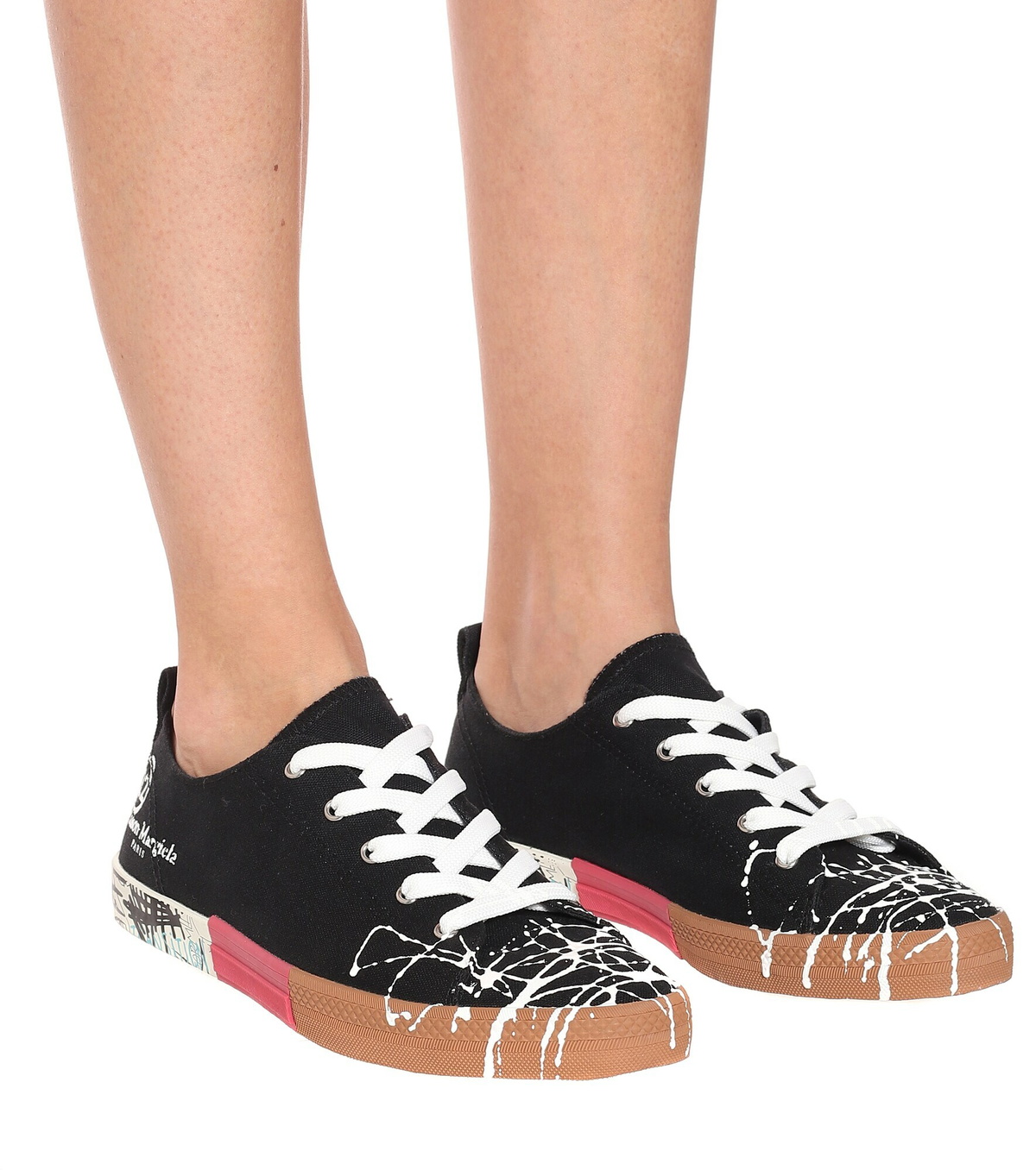 Maison Margiela - Spliced canvas sneakers Maison Margiela