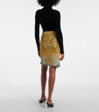 Versace Chenille turtleneck bodysuit