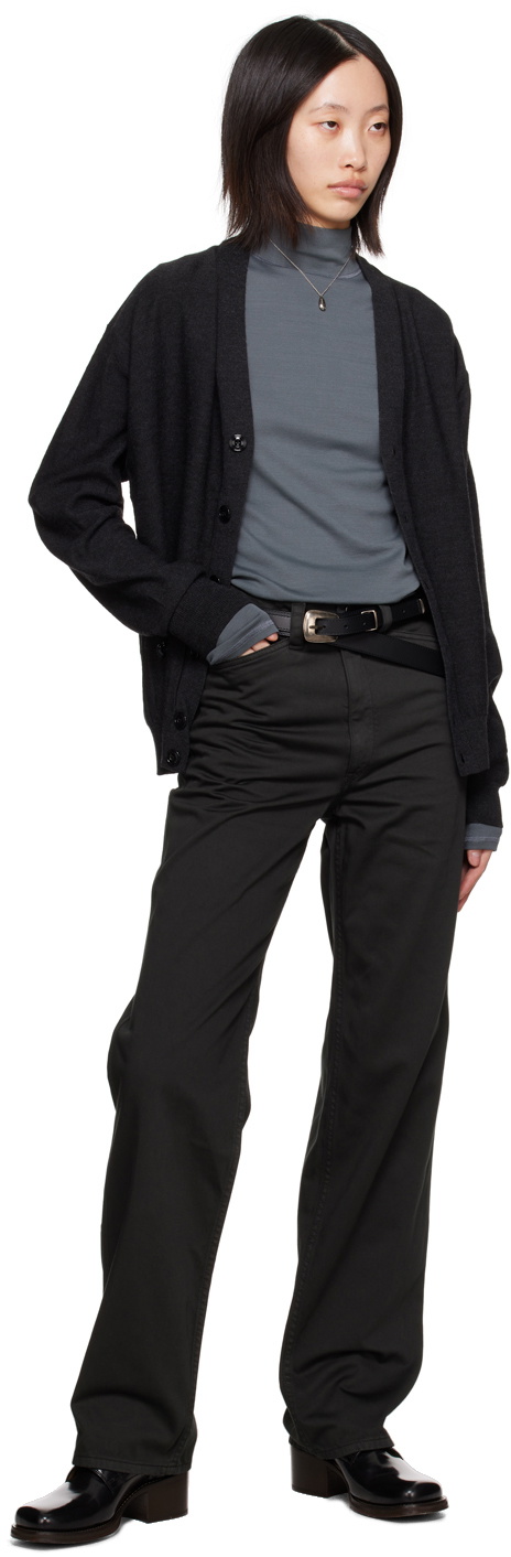 LEMAIRE Gray Relaxed Twisted Cardigan Lemaire