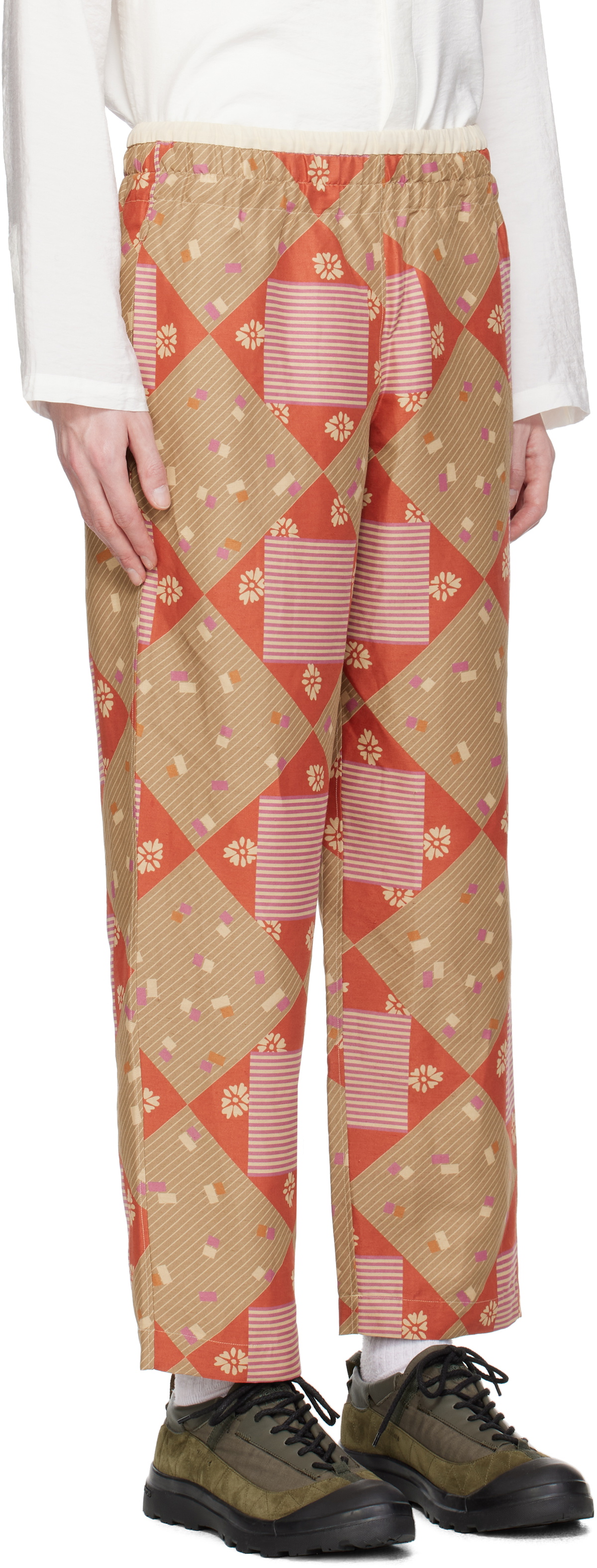 RANRA Multicolor Print Collector Trousers