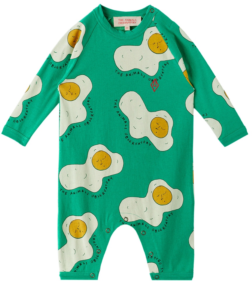 Photo: The Animals Observatory Baby Green Owl Jumpsuit