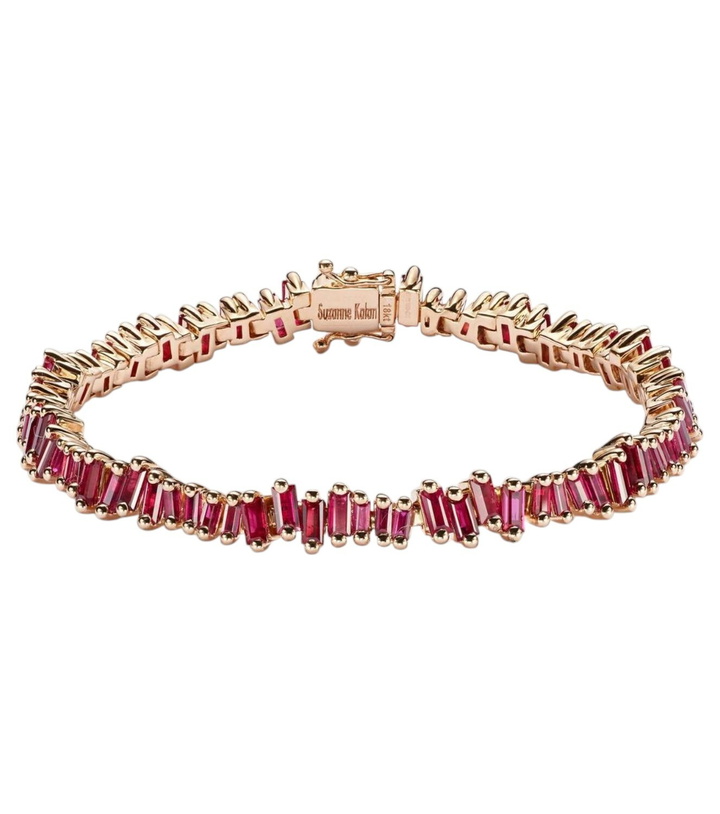 Photo: Suzanne Kalan Bold 18kt rose gold bracelet with rubies