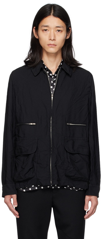 Photo: Black Comme des Garçons Black Zip Jacket