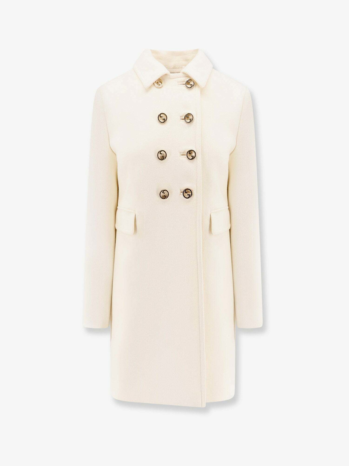 SALE GUCCI トレンチコート ホワイト Gucci Coat White Womens Gucci