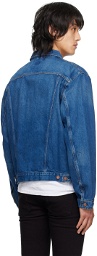 Nudie Jeans Blue Danny Greasy Denim Jacket