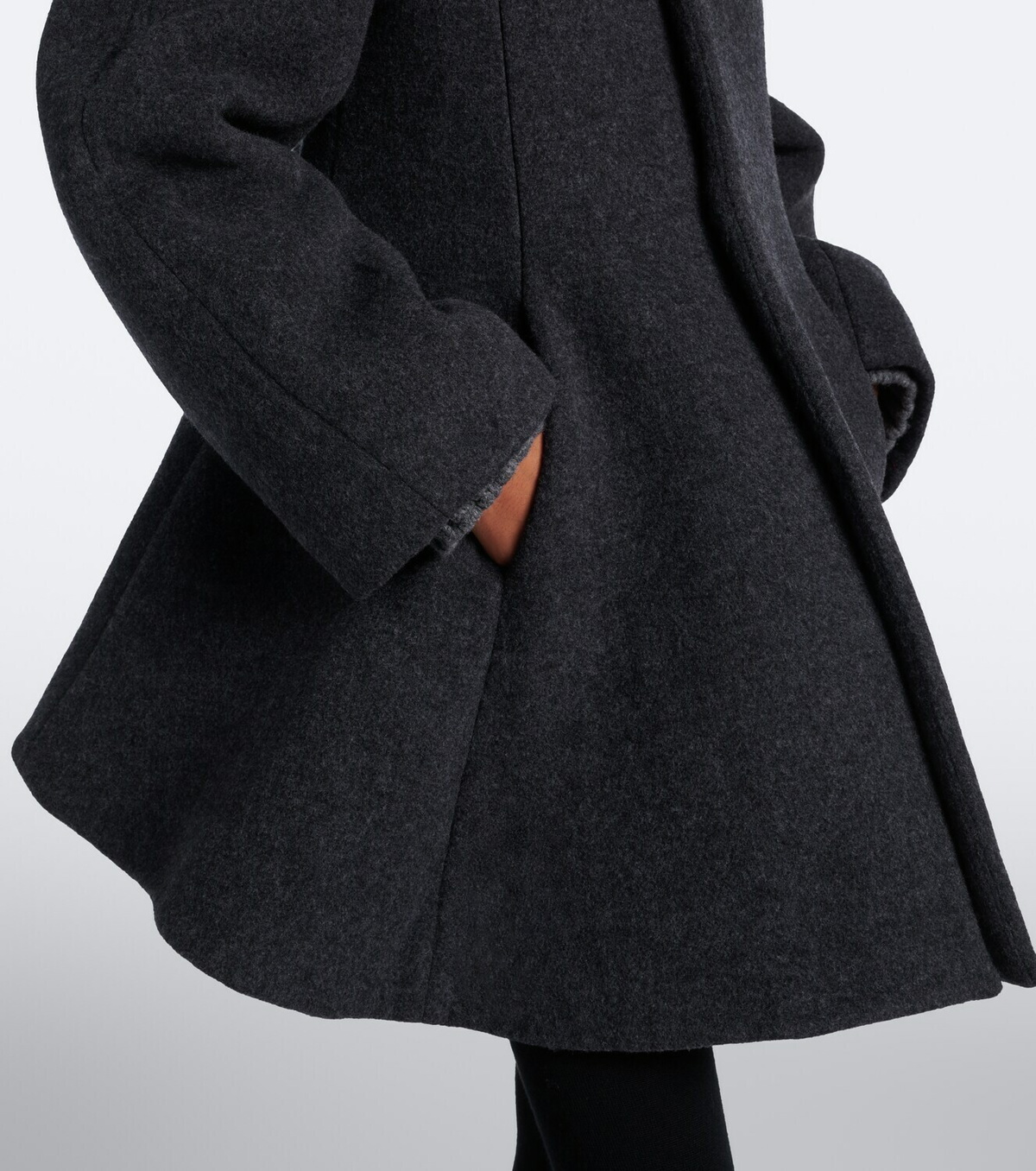 Bottega Veneta Pleated wool-blend coat