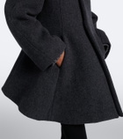 Bottega Veneta Pleated wool-blend coat