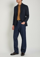 Boss Textured Layered Cotton-blend Blazer Navy