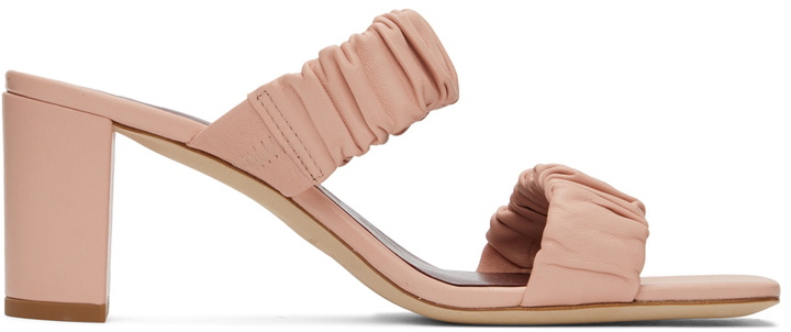 Photo: Staud Pink Ruched Frankie Sandals