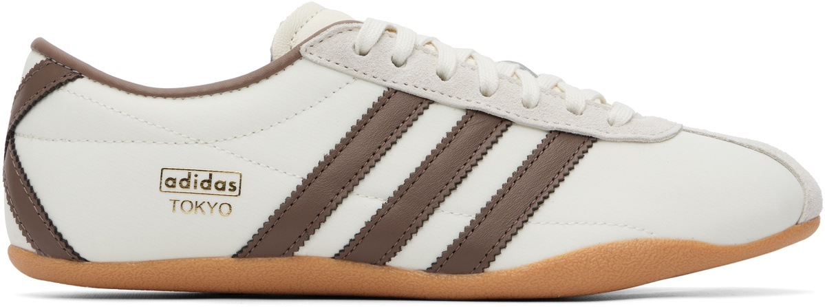  ブラウン/白 atp M表記 美品 adidas Originals Off-White & Brown Tokyo Sneakers adidas Originals