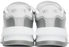 Versace White & Gray Odissea Sneakers