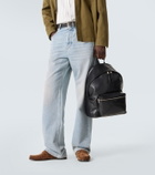 Saint Laurent Leather-trimmed backpack