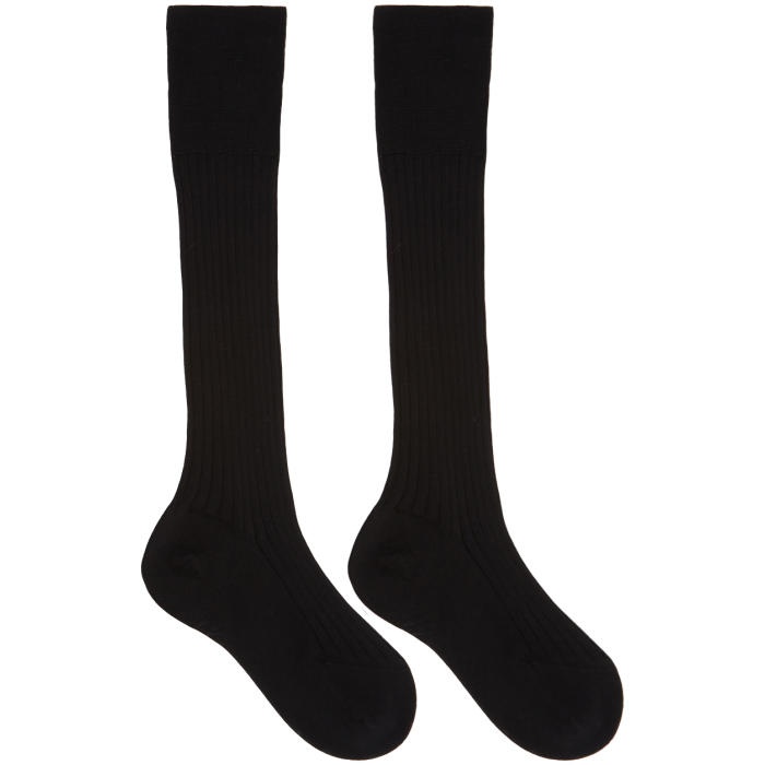 Photo: Prada Black Ribbed Socks