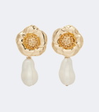 Carolina Herrera Embellished clip-on earrings