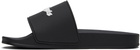 Palm Angels Black Logo Pool Slides
