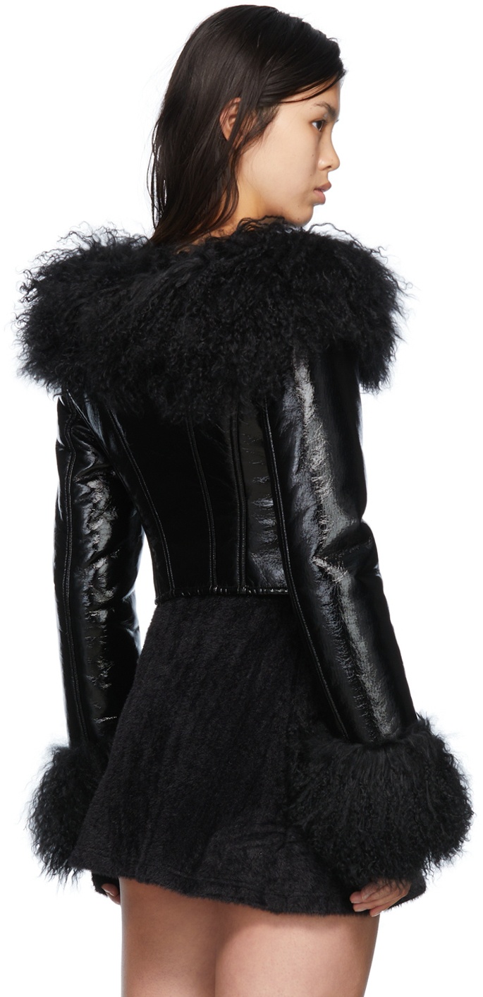 Nodress Black Faux-Leather Jacket Nodress
