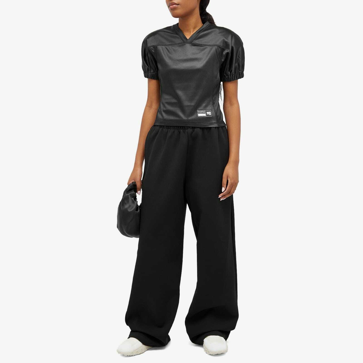 【Alexander Wang】 フィットフットボールトップス ブラック Alexander Wang Women's Fitted Football Top in Black