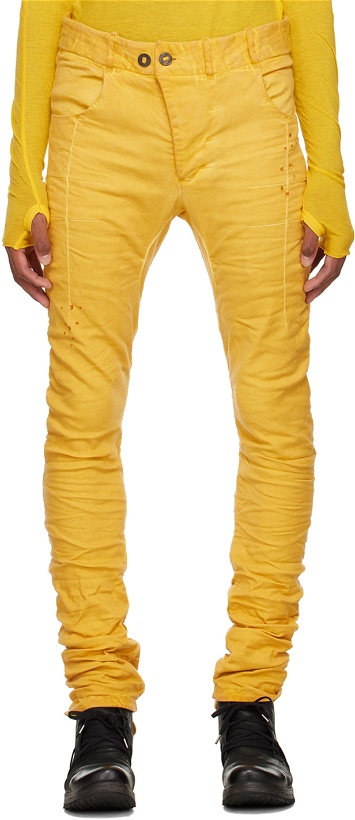 Photo: Boris Bidjan Saberi Yellow P13 Painted Jeans