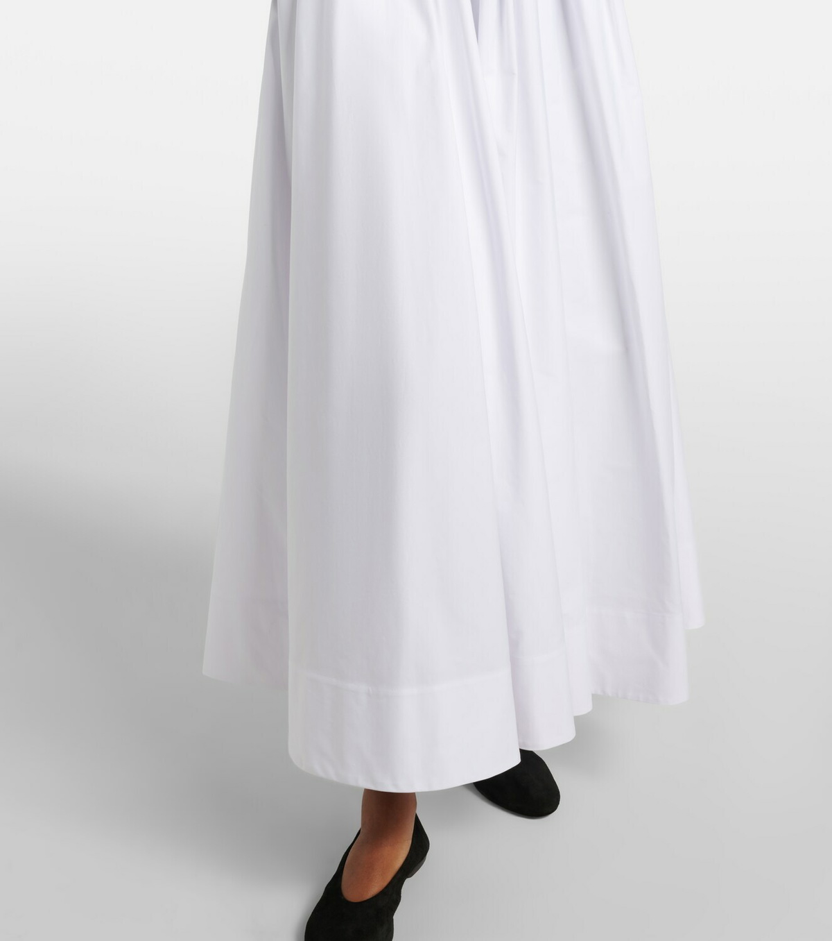 Sportmax Giro cotton canvas midi dress