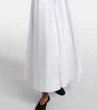 Sportmax Giro cotton canvas midi dress