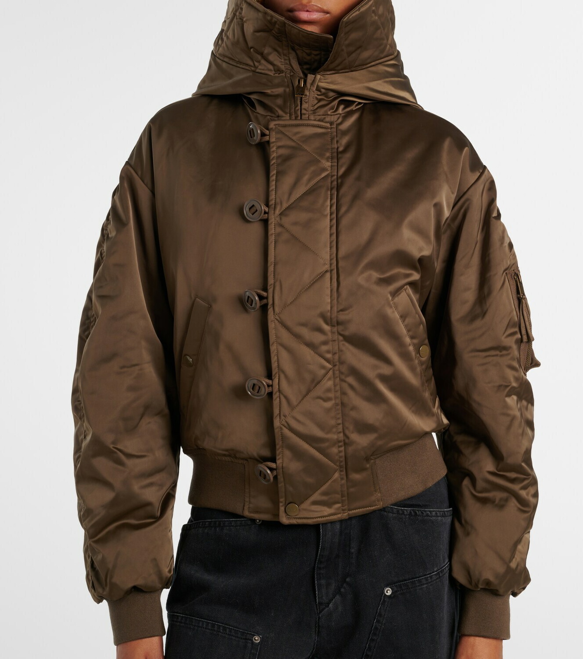 Marant Etoile Elisa hooded bomber jacket