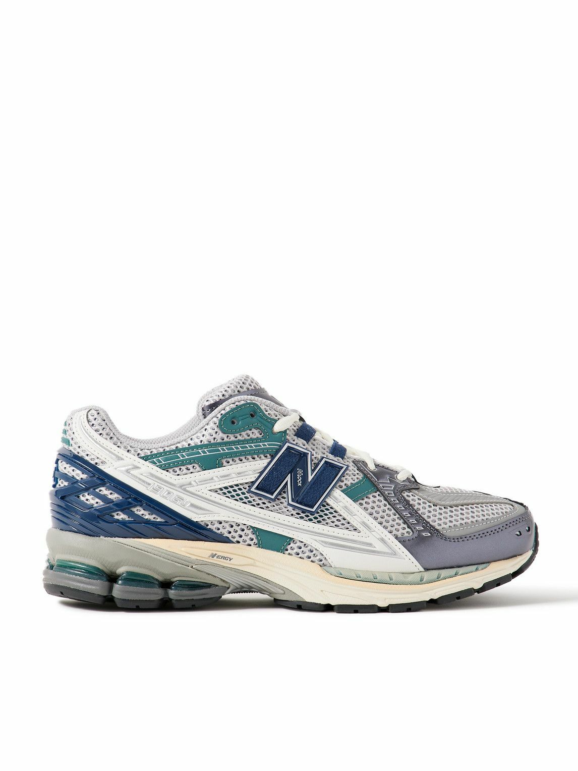 New Balance 530 Panelled Mesh Sneakers White And Green New
