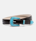 Déhanche Travertine leather belt