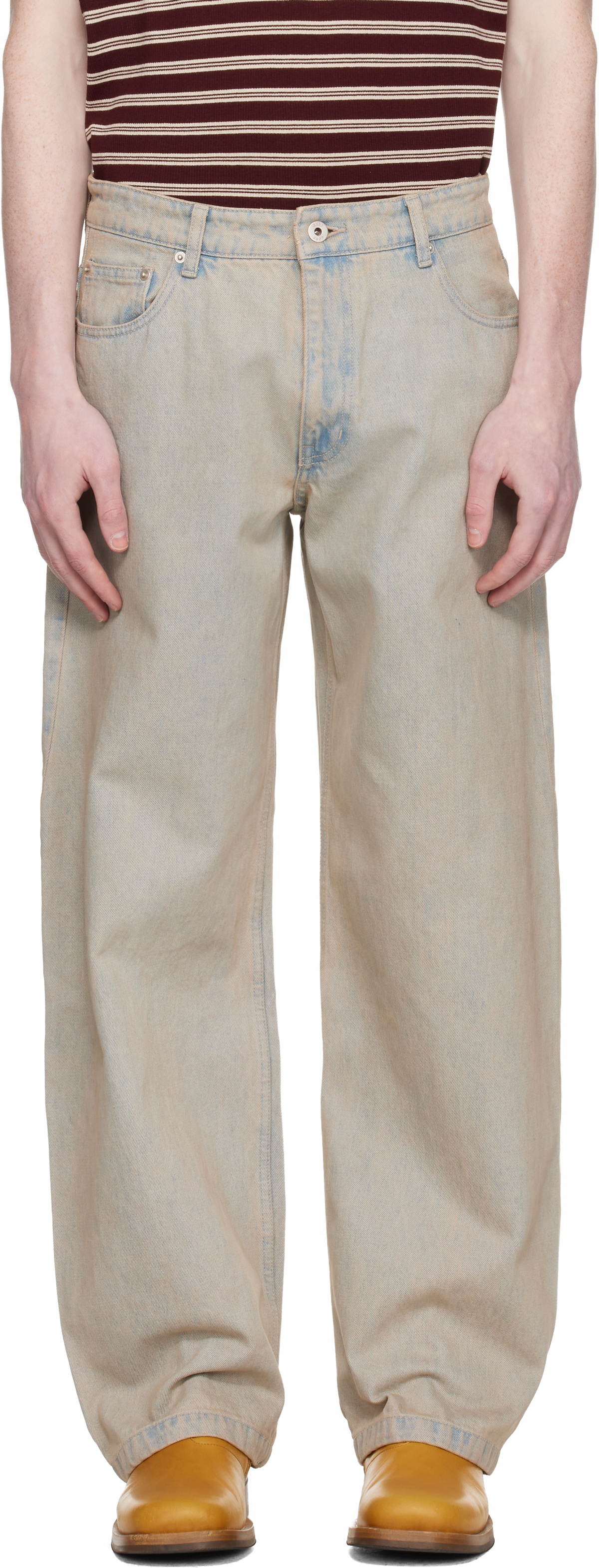 COOR Beige Back Side Tinted Jeans