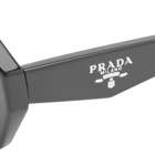 Prada Eyewear Women's PR A12S Sunglasses in Black/Dark Grey