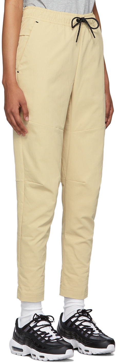nike nsw beige woven lounge pants