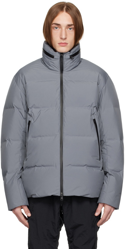 Photo: Norse Projects ARKTISK Blue Stand Collar Down Jacket