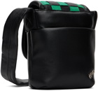 ADER error Black & Green Woven Messenger Bag