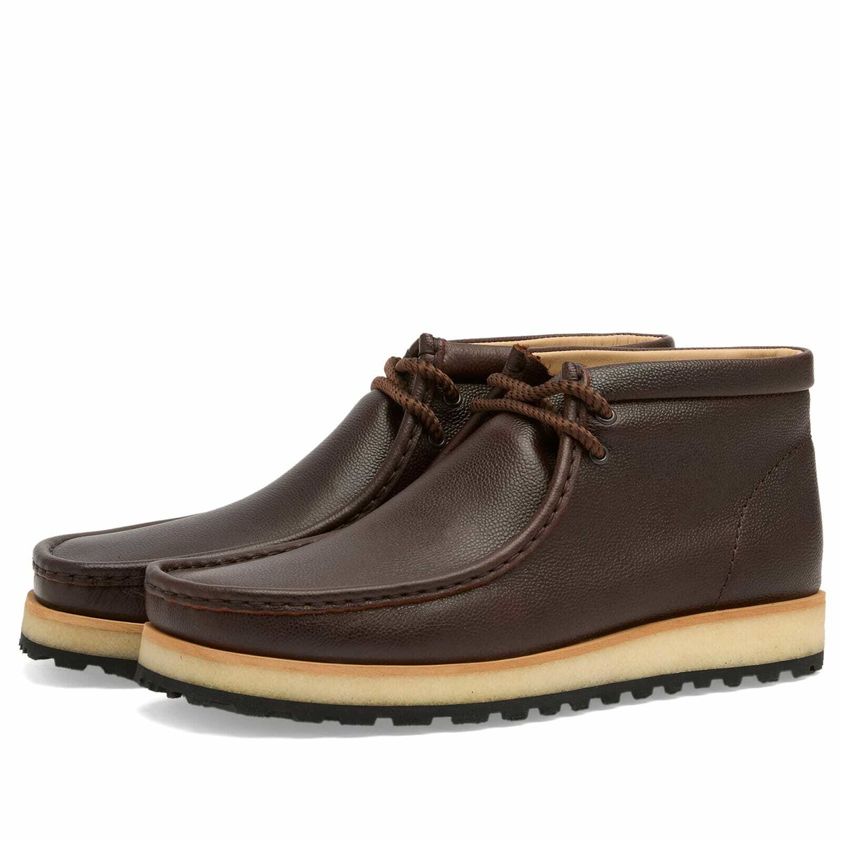 Clarks Originals Men's Wallabee Scout in Brown Scotch Grain