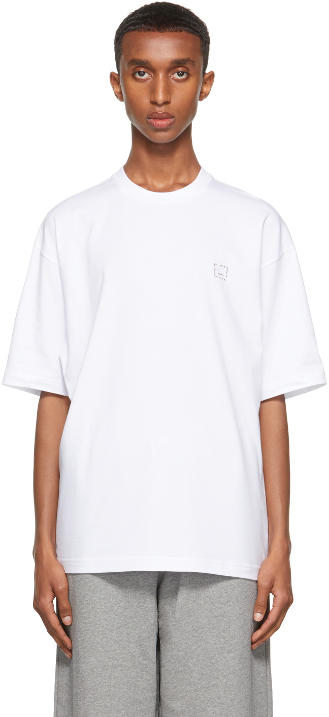 Acne Studios White Printed T-Shirt Acne Studios