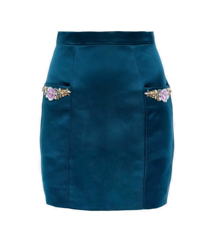 Photo: Miss Sohee Silk miniskirt with Swarovski® crystals