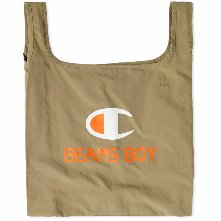 Photo: Champion Women's x Beams Boy Medium Bag in Khaki