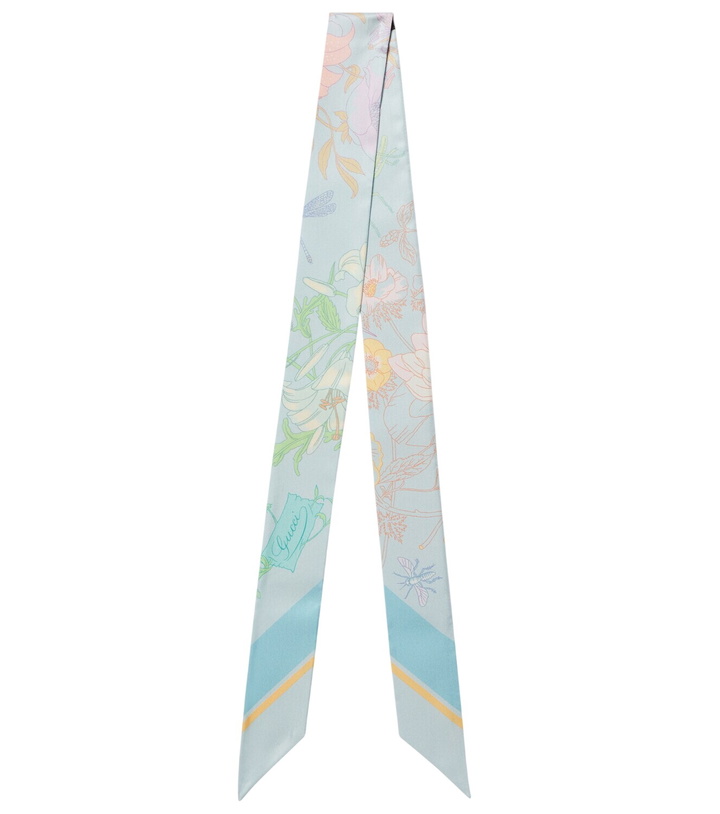 Photo: Gucci Floral silk twill scarf