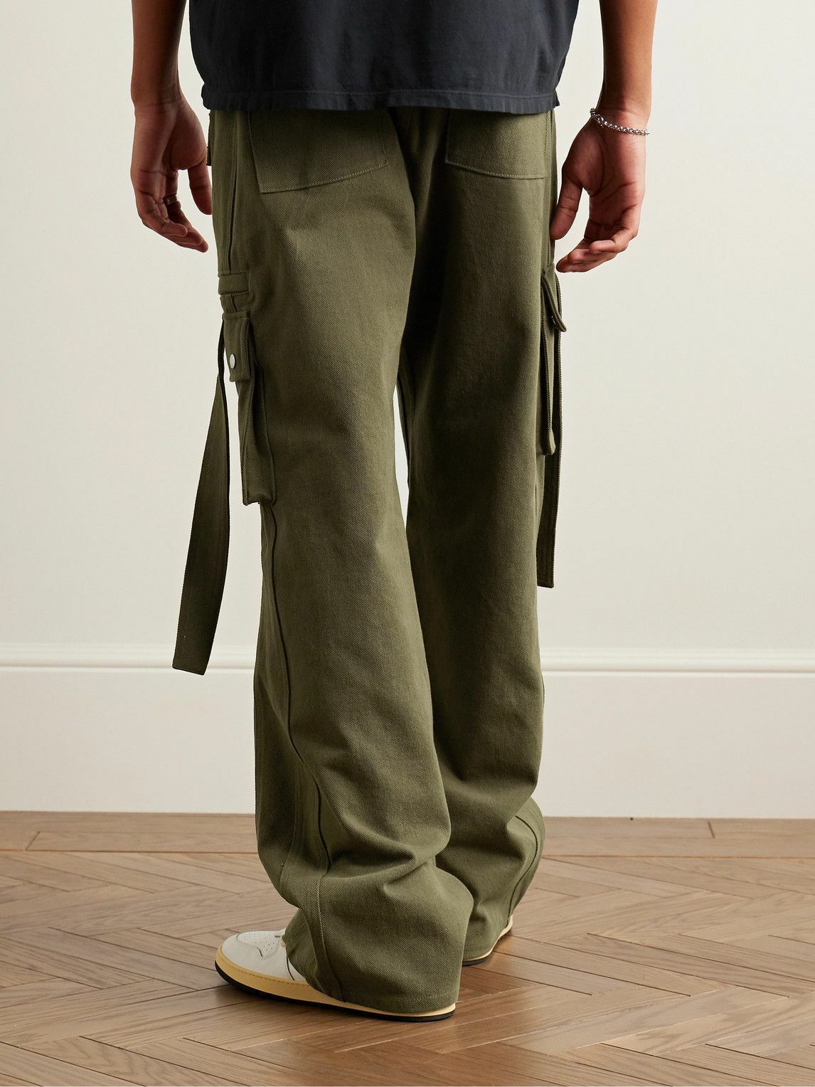 Rhude - Amaro Straight-Leg Cotton-Twill Cargo Trousers - Green Rhude