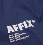 AFFIX - Logo-Print Cotton-Jersey T-Shirt - Navy