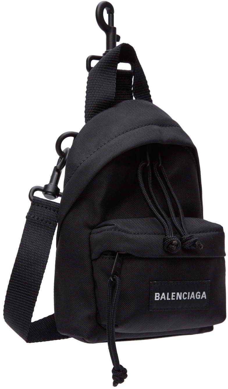 Balenciaga Black Mini Explorer Messenger Bag Balenciaga