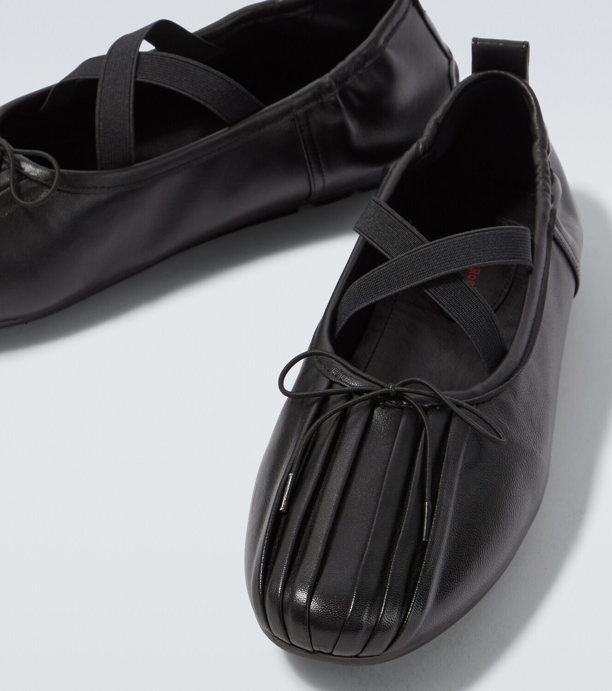 Simone Rocha Ballerina Grip leather flats