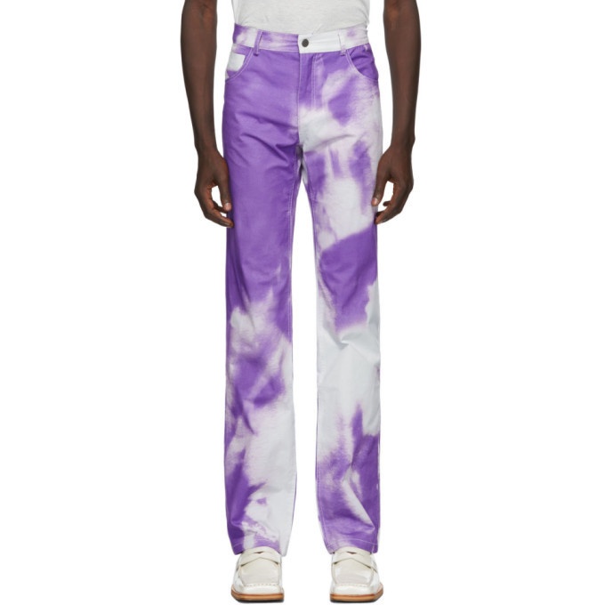 Photo: Ottolinger Purple and White Five Pocket Jeans