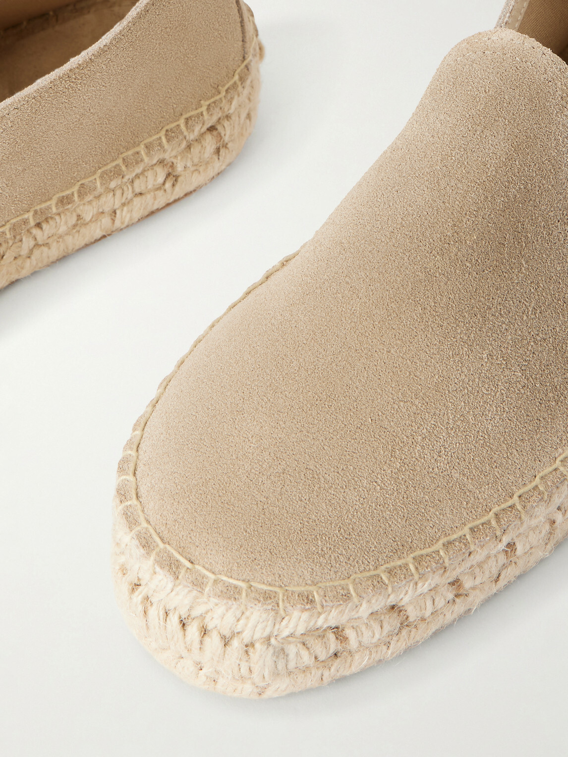 MORJAS - The Espadrille Suede Espadrilles - Neutrals