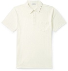 Sunspel - Riviera Slim-Fit Cotton-Mesh Polo Shirt - Off-white