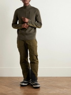 Aztech Mountain - Matterhorn Shell-Trimmed Wool Half-Zip Sweater - Green