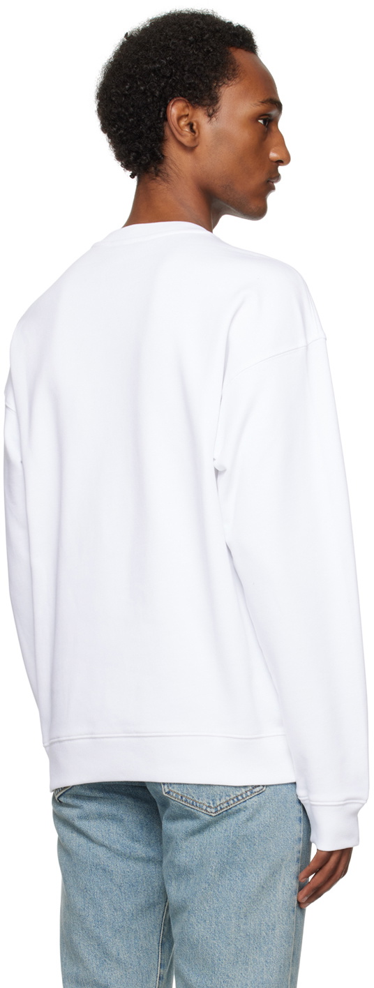 Moschino White Printed Sweatshirt