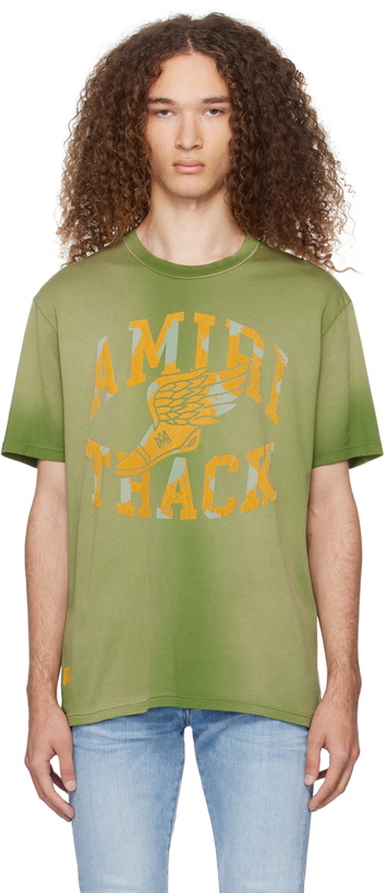 Photo: AMIRI Green 'Track' T-Shirt