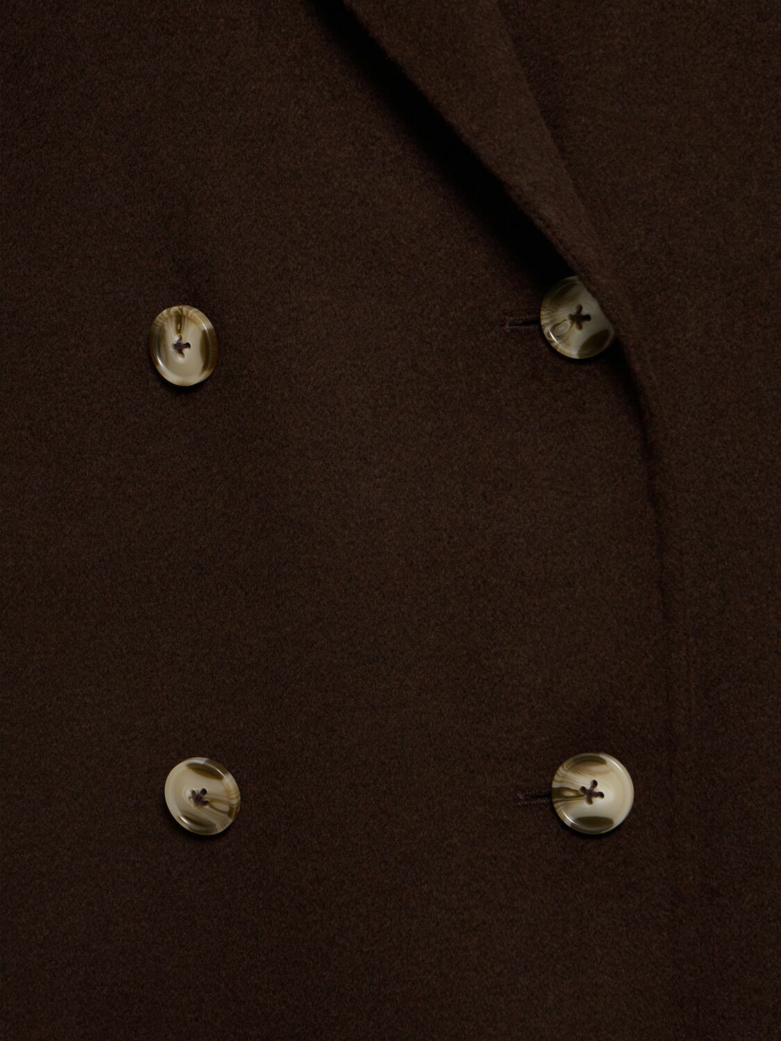 LOULOU STUDIO Borneo Double Breast Wool Long Coat