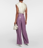 Jacques Wei Faux leather straight pants
