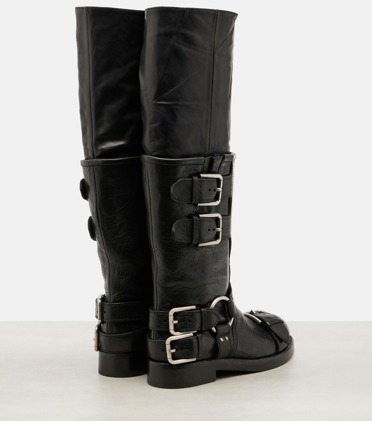 Dolce&Gabbana Leather knee-high boots